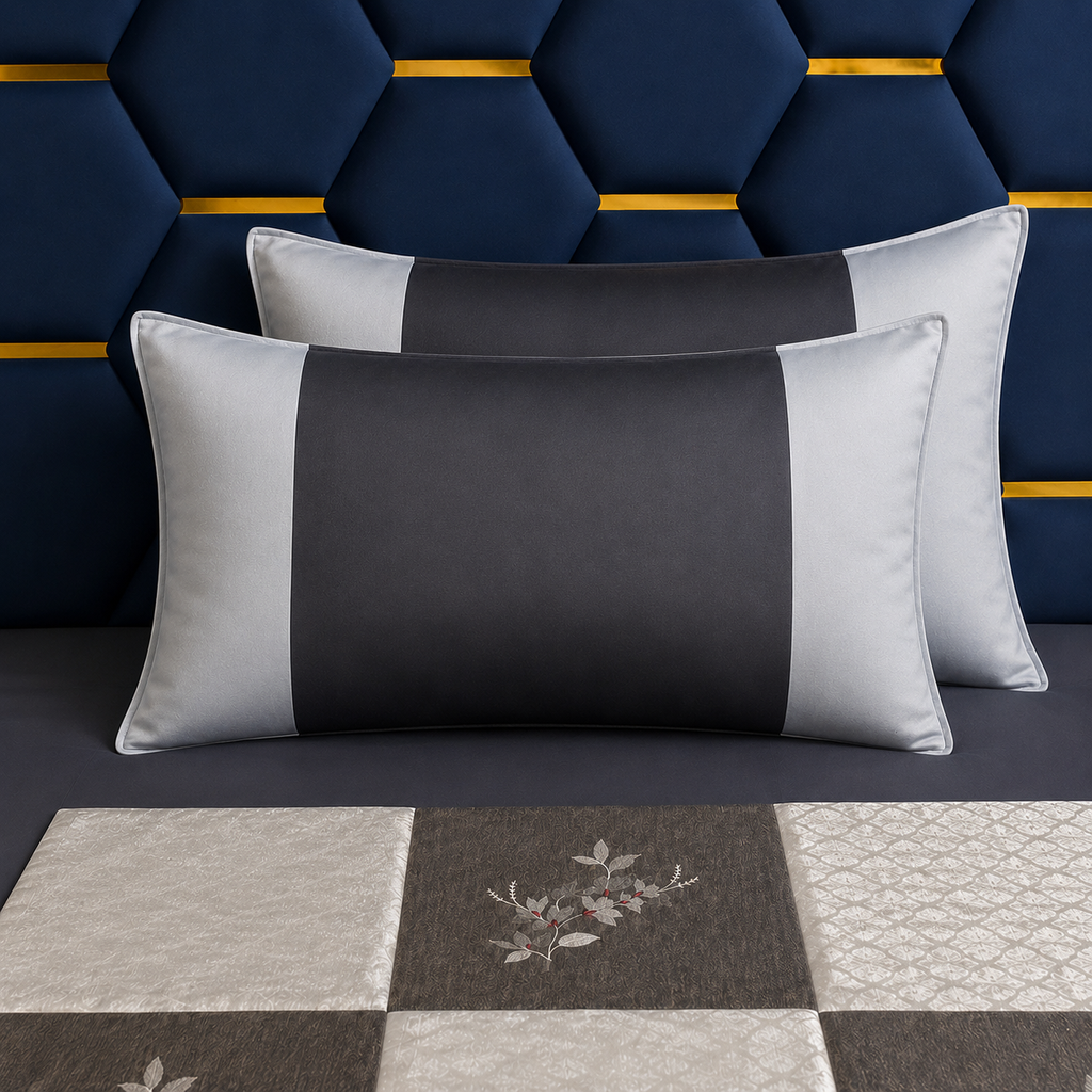 Avenza Cotton Silk Skyline Bedsheet Set