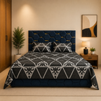 Monarch Cotton Obsidian Bedsheet Set