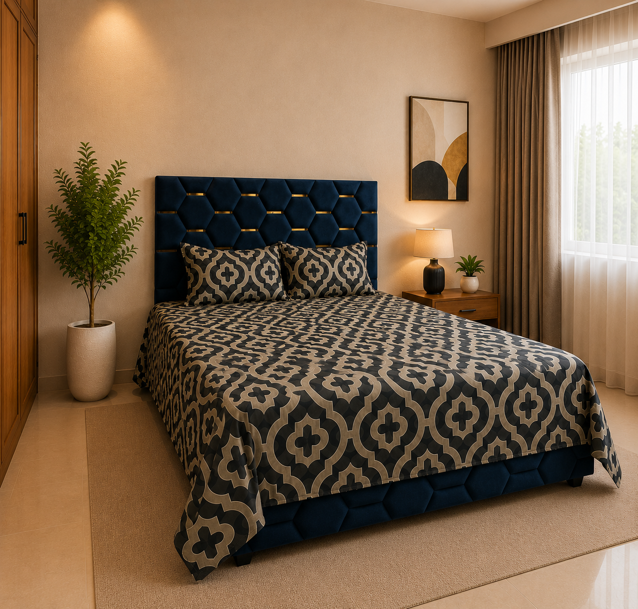 Monarch Cotton Regalia Bedsheet Set