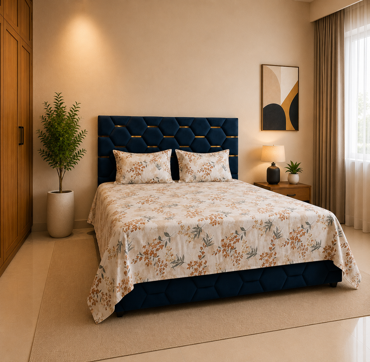 Monarch Cotton Meadow Bedsheet Set