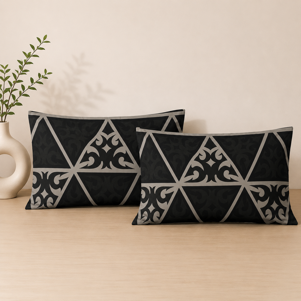 Monarch Cotton Obsidian Bedsheet Set