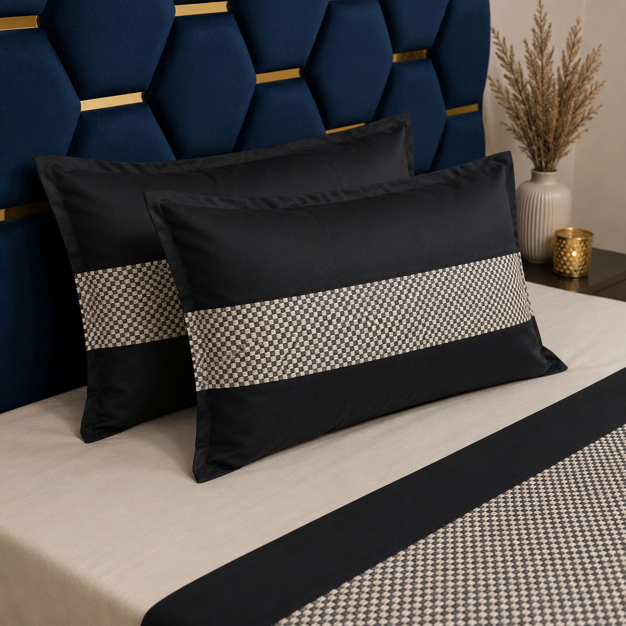 Nuvelle Cotton Silk Imperial Bedsheet Set