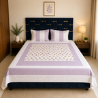 Marvelle Cotton Silk Lavender Bedsheet Set