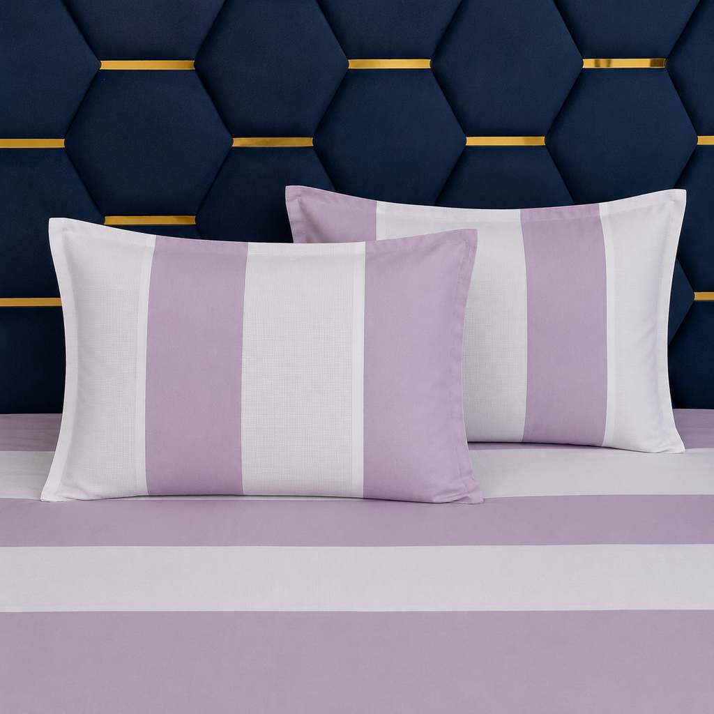 Marvelle Cotton Silk Lavender Bedsheet Set
