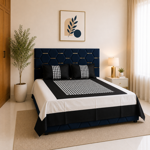 Avenza Cotton Silk Eclipse Bedsheet Set