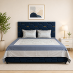 Marvelle Cotton Silk Glacier Bedsheet Set