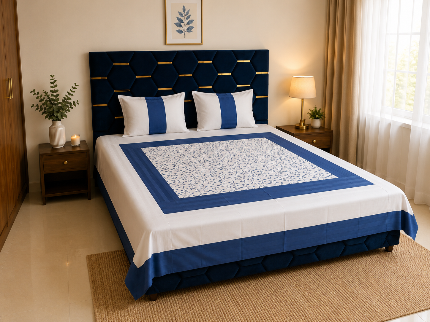 Nuvelle Cotton Silk Breeze Bedsheet Set