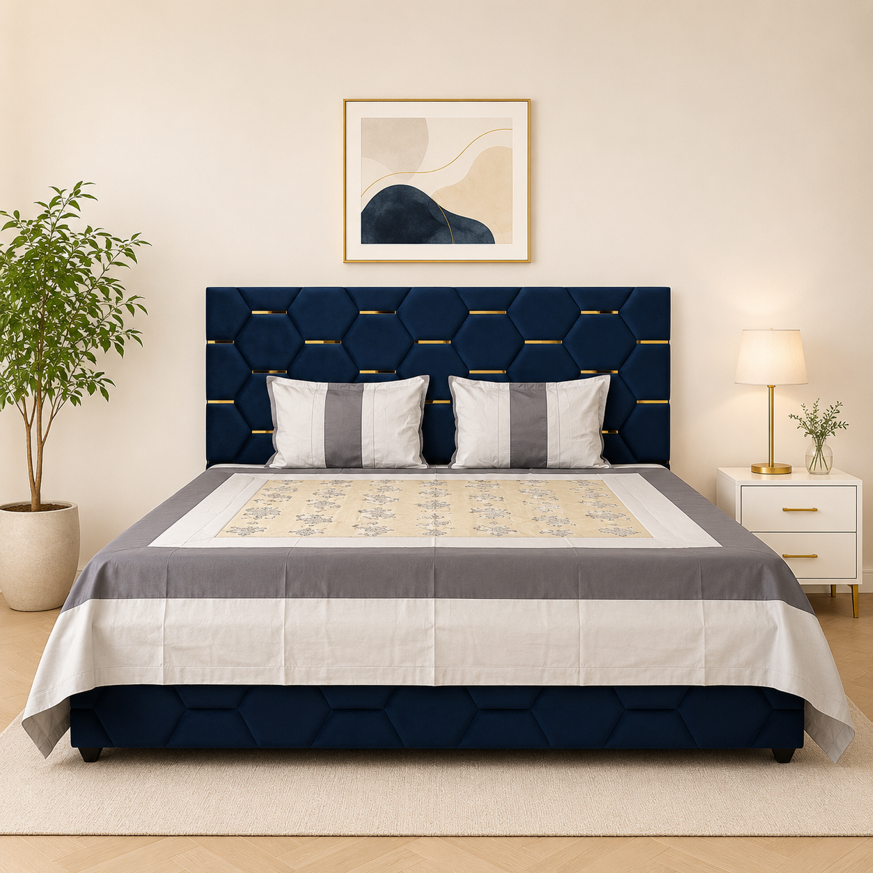 Marvelle Cotton Silk Sterling Bedsheet Set