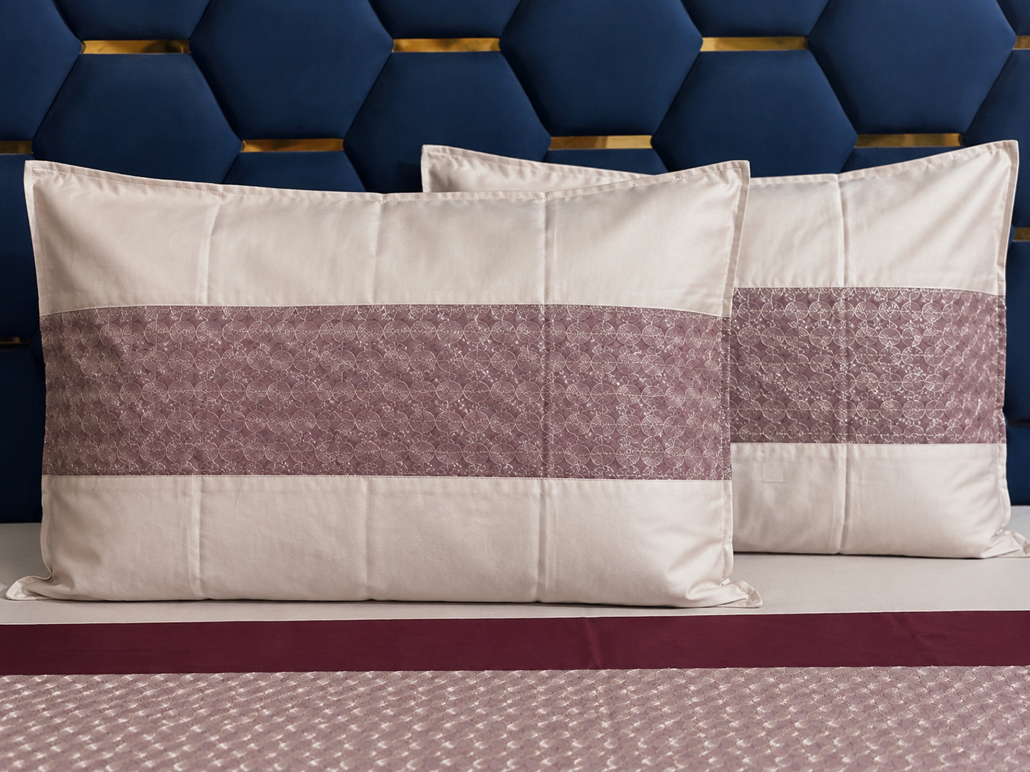 Marvelle Cotton Silk Ruby Bedsheet Set