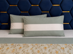 Nuvelle Cotton Silk Sage Bedsheet Set