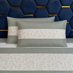 Nuvelle Cotton Silk Clover Bedsheet Set