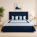 Marvelle Cotton Silk Aqua Bedsheet Set