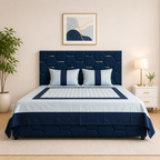 Marvelle Cotton Silk Aqua Bedsheet Set