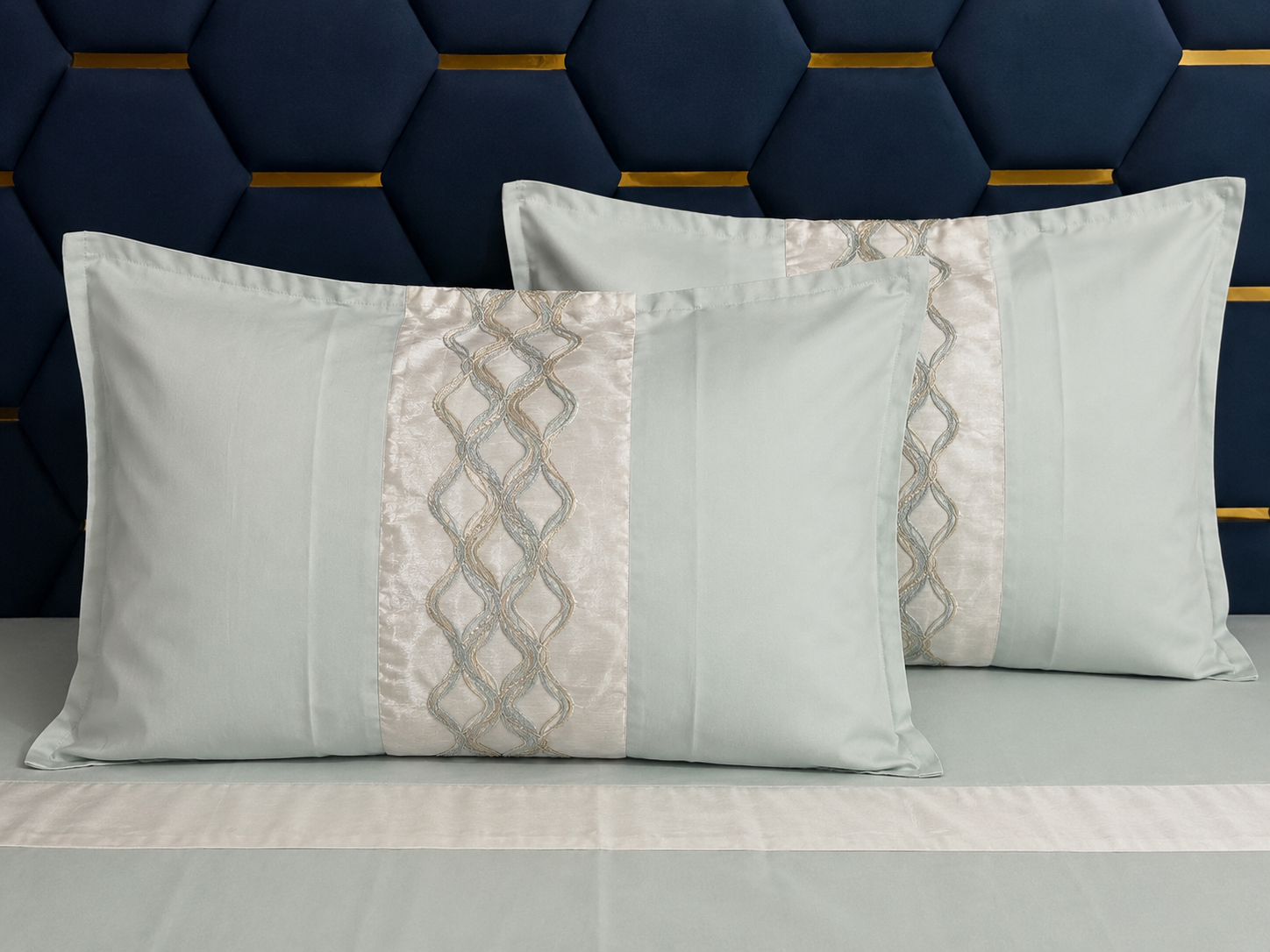 Marvelle Cotton Silk Mist Bedsheet Set