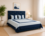 Marvelle Cotton Silk Aqua Bedsheet Set