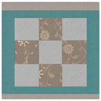 Avenza Cotton Silk Marine Bedsheet Set