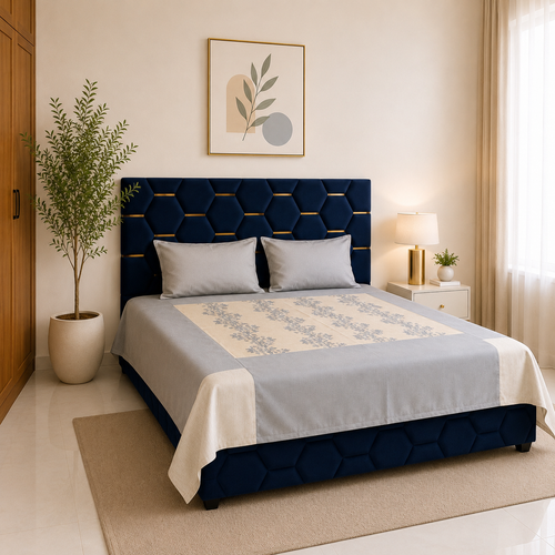 Avenza Cotton Silk Elysian Bedsheet Set
