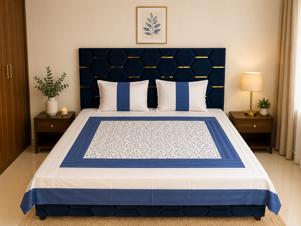 Nuvelle Cotton Silk Breeze Bedsheet Set