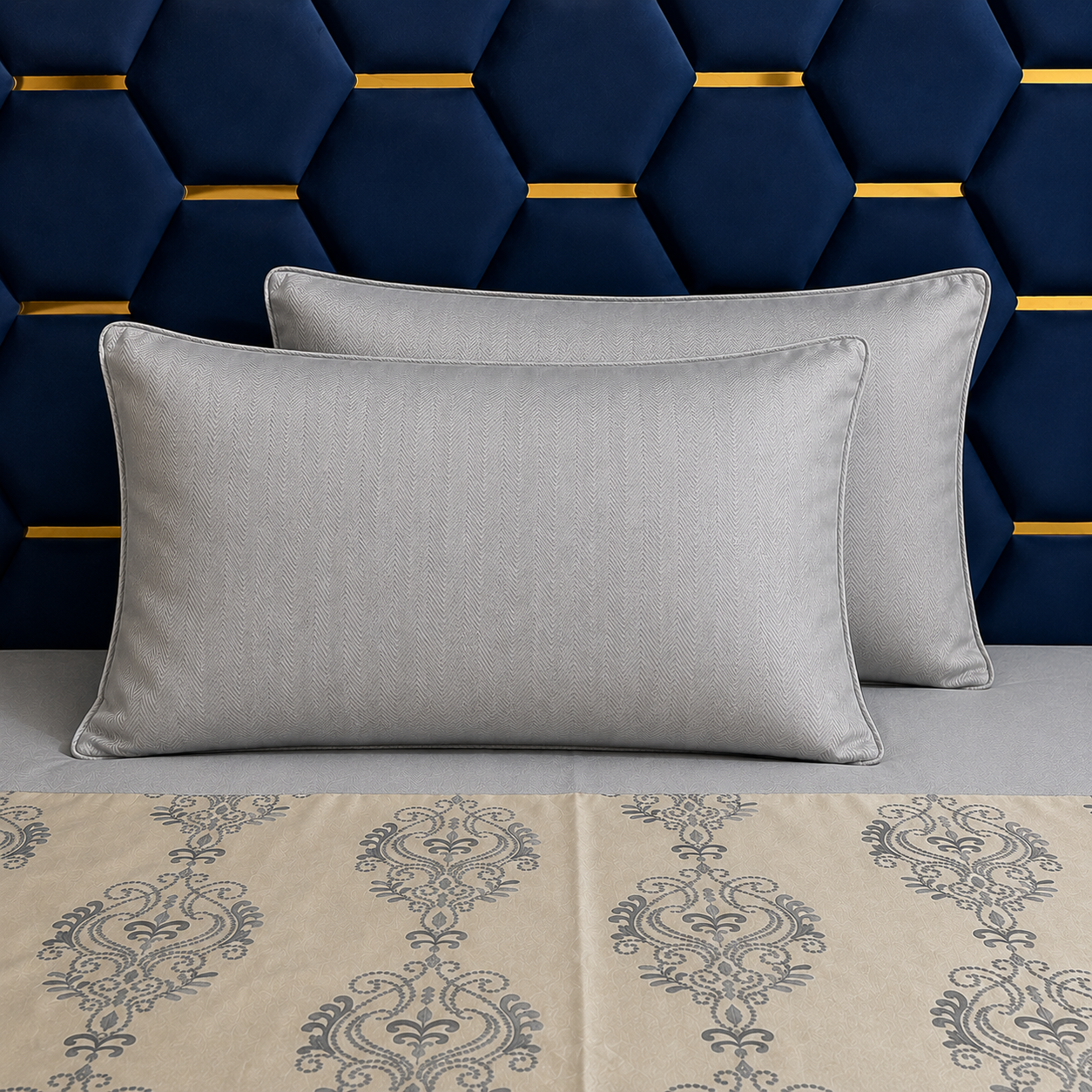 Avenza Cotton Silk Elysian Bedsheet Set