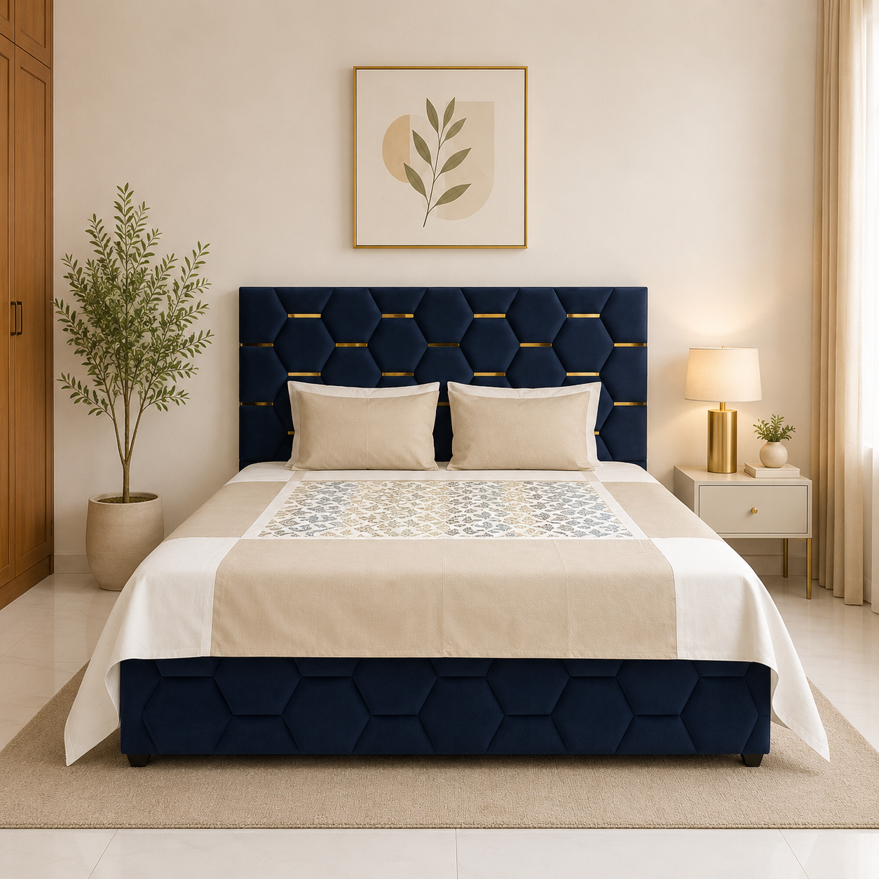 Avenza Jaquard Elara Bedsheet Set